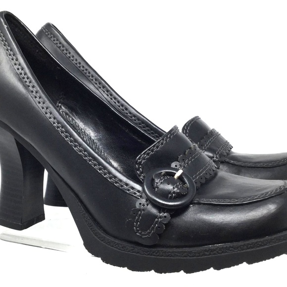 womens penny loafers with heels